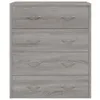 vidaXL Kommode mit 4 Schubladen 60x30,5x71 cm Grau Sonoma Produktbild-Vorschau 4