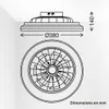 Briloner Ventilateur de plafond avec télécommande Ø38cm Voir les images du produit 5