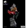 A figurine of Thor from Avengers: Endgame, posed dynamically on a rocky base, against a black background. Náhled obrázku produktu
