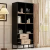 Buffet haut moderne Sweiko 80 x 40 x 180 cm – aspect bois Voir les images du produit 3