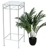 DanDiBo Tabouret pour fleurs Blanc Métal Angulaire 70 cm Voir les images du produit 8