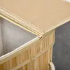 HOMCOM Faltbarer Bambus-Wäschekorb, handlicher 90 L Produktbild-Vorschau 9