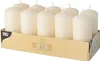 10 Stumpenkerzen Ø 40 mm · 90 mm creme Produktbild-Vorschau 1
