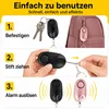 2PCS Persönlicher Alarm Schlüsselanhänger mit LED, 130–140 Produktbild-Vorschau 7