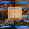 Aufputz Serienschalter Ahorn Holzoptik – Produktbild-Vorschau 4
