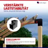 GeZu Impex Pfostenecke 2 Balken L-Form 121 x 121 mm Schwarz Produktbild-Vorschau 6