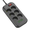 LDNIO SE6403 Vcensobn zsuvka s 6 zsuvkami, 4x USB, svteln Náhled obrázku produktu 2
