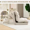 HOMCOM Podlahová židle s 6stupňově nastavitelným opěradlem, Náhled obrázku produktu 5