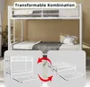 Sweiko Hochbelastbares, stabiles Meta Twin over Twin Produktbild-Vorschau 13