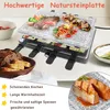 LARS360 Raclette Grill mit Naturgrillstein und Grillplatte Produktbild-Vorschau 4