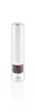 A white electric pepper grinder with a clear base filled with peppercorns, set against a white background. Náhled obrázku produktu