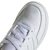 A close-up view of the toe area of a white Adidas sneaker. Anteprima dell’immagine prodotto