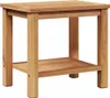 Stolik Kawowy Brązowy 50 X 35 X 45 Cm Lite Drewno Tekowe Podgląd zdjęcia produktu 2