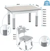 UISEBRT 80x60 cm Kindertisch mit 2 Stühlen, Produktbild-Vorschau 2