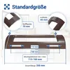 Diagram showing dimensions and details of a refrigerator handle. Produktbild-Vorschau