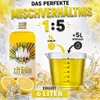 Sirop Rainbow Slush au citron 1 L, dilution 1:5, sans AZO Voir les images du produit 3