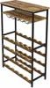 A freestanding wine rack with multiple shelves and a top surface. Podgląd zdjęcia produktu