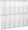 helit Wanddisplay PLACATIV 12 Fächer DIN Lang glasklar Produktbild-Vorschau 1