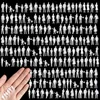 200 Mini-Menschenfiguren 1:100, unbemalt, weiß, ABS Productafbeelding-voorbeeld