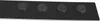 A black magnetic strip with four black circular magnets attached. Voir les images du produit