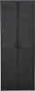vidaXL Mobile da giardino nero 65x45x172 cm PP rattan Anteprima dell’immagine prodotto 1