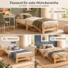 Homestyle4u Holzbett 100 x200 mit Lattenrost Natur Produktbild-Vorschau 33