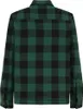 The back view of a green and black checkered shirt. Podgląd zdjęcia produktu