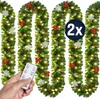 Casaria Weihnachtsgirlande LED Beleuchtet Innen & Außen Produktbild-Vorschau 9