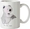 Mr. & Mrs. Panda Tasse Kellner Herz - Weiß - Geschenk, Produktbild-Vorschau 1