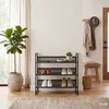 home24 Schuhregal - Schwarz - Metall Produktbild-Vorschau 3
