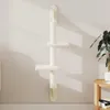 vidaXL Drapak z mocowaniem do ściany kremowy 108 cm Podgląd zdjęcia produktu 2