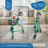 Mobiclinic, rollator, Caleta, Fatlbar, driewieler, staal, Productafbeelding-voorbeeld 3