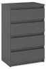 STIV Möbel | Komoda z 4 szufladami | Szary Mat | 60 cm | Podgląd zdjęcia produktu 11
