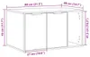 vidaXL Podestýlka z kouřového dubu 80x50x45 cm Materiál na Náhled obrázku produktu 8