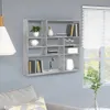 vidaXL Nástěnná police Concrete Grey 90x16x78 cm Dřevěný Náhled obrázku produktu 2
