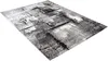 A rug with an abstract, textured pattern in shades of black, gray, and white, shown from a slightly elevated angle against a white background. Produktbild-Vorschau