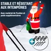 MONZANA® Père Noël gonflable 180cm XL éclairage LED IP44 Voir les images du produit 5