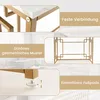 Stolik konsolowy COSTWAY marmurowe złoto, wąski stolik Podgląd zdjęcia produktu 4