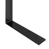 vidaXL Dossier pour canapé-palette noir 110 cm fer Voir les images du produit 7