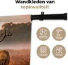 MuchoWow® Wandteppich Wandbehang Hirsche - Nebel - Herbst Produktbild-Vorschau 3