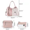 Handtasche 3-Tlg Shopper Schultertasche Geldbörse Damen Produktbild-Vorschau 3