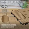 ECD Germany Płytki tarasowe WPC, 30x30 cm, 55-częściowy Podgląd zdjęcia produktu 4
