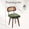 Set di 2 poltrone girevoli a 360°, con schienale in rattan, Anteprima dell’immagine prodotto 4
