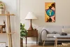 Leinwand Uhr Küche Wohnzimmer Bild 30x60 Kunst groß Comic Produktbild-Vorschau 3