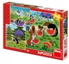Dino Puzzle - Little Mole and the Umbrella - 3x55 Teile Produktbild-Vorschau 1
