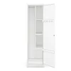 An open white metal locker with shelves and hooks, shown against a white background. Náhled obrázku produktu