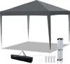 Jayseuw Pavillon Faltpavillon 3x3m Grau Partyzelt UV-Schutz Produktbild-Vorschau 4