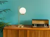 Stolová lampa - Zlatožltá - Biela - Opálové sklo - Kov - V Náhľad obrázku produktu 11
