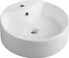 Aqualine Keramika - Umyvadlo na desku, průměr 400 mm, s 1 Náhled obrázku produktu 1