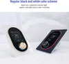 Two digital thermostats are displayed on a marble-like surface against a blurred background. Produktbild-Vorschau